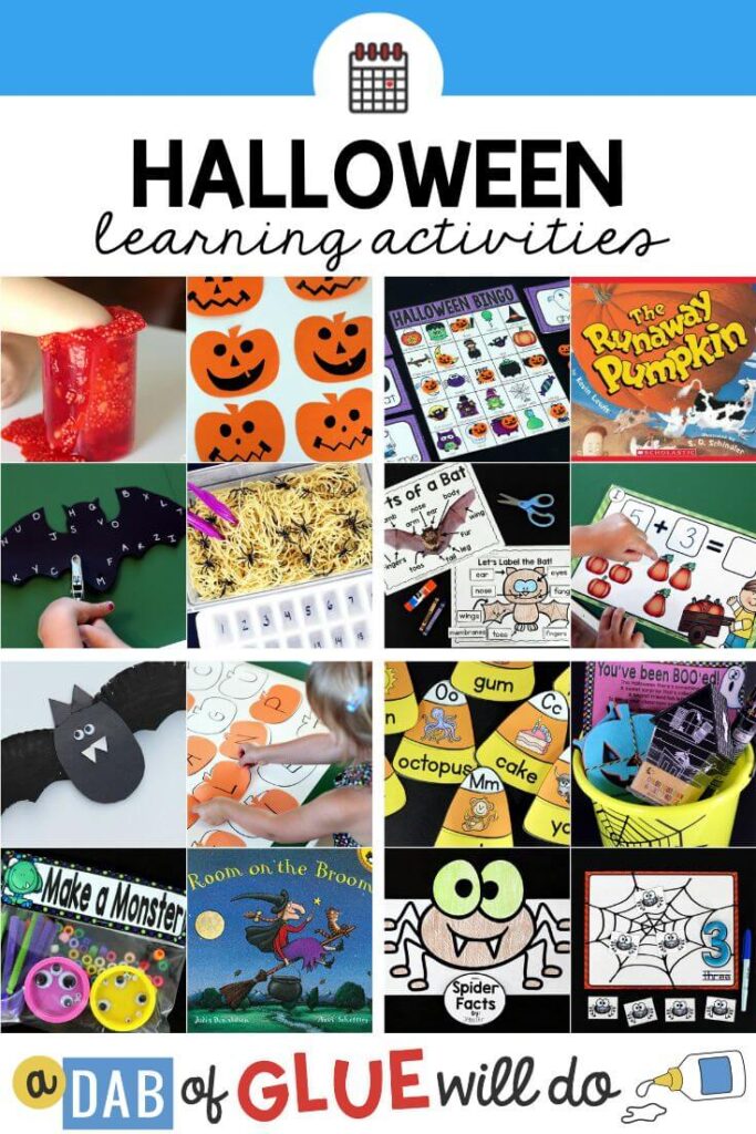 A collection of learning activities for Halloween