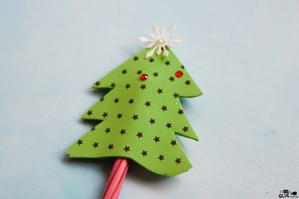 Handmade Stocking Fillers Christmas Tree Pen Topper Pencil Toppers Gift Kids x 2 