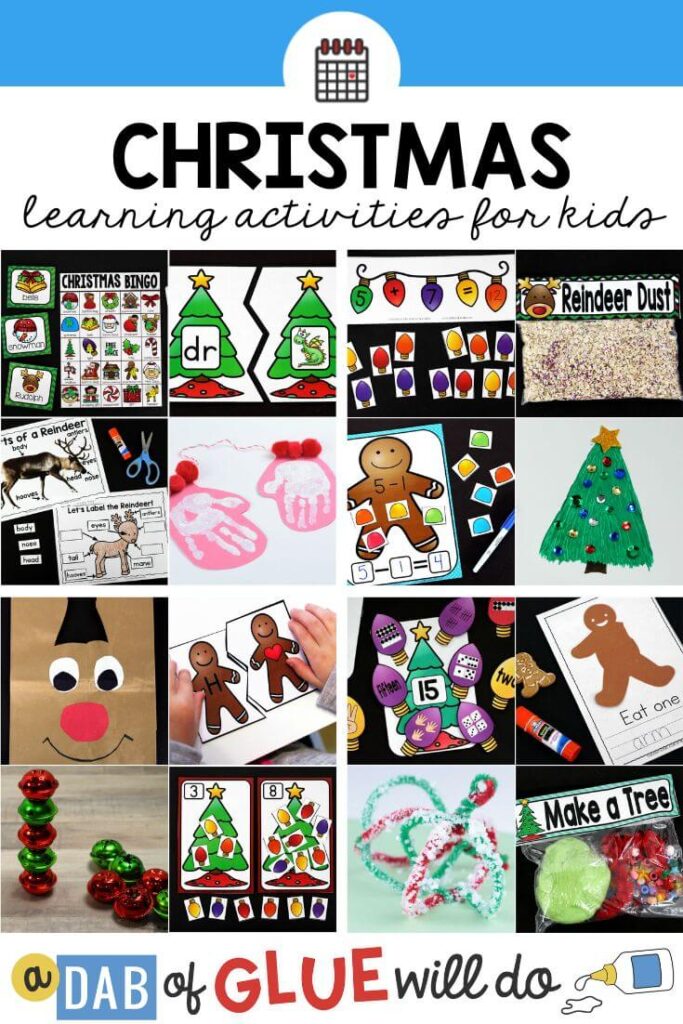 A collection of Christmas learning resources for kids