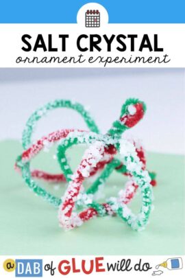 An ornament to make with salt crystals