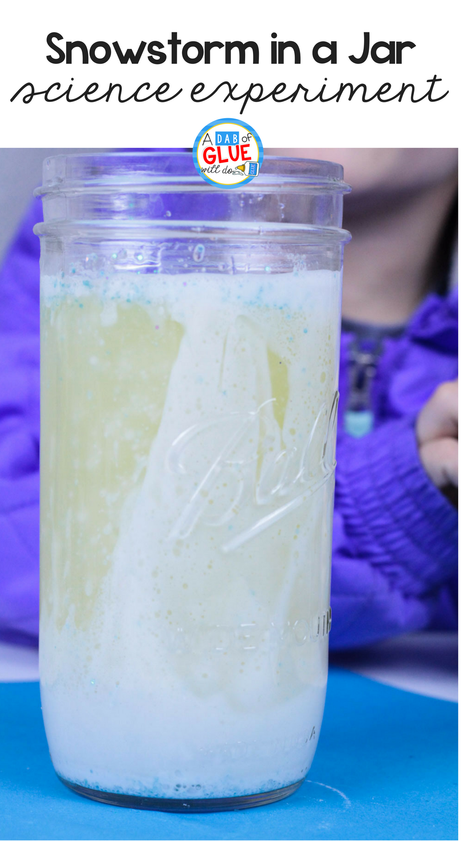 Simple science is fun with this Snowstorm in a Jar Science experiment. Your kindergarten students will love hands-on winter science for kids!