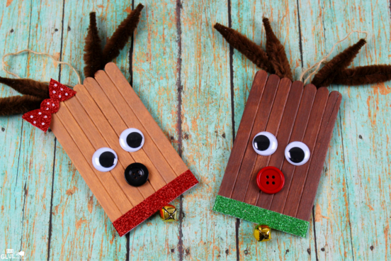 Popsicle Stick Rudolph is a great Christmas craft for students this winter! Add in fine motor for students and this winter craft is a holiday activity must!