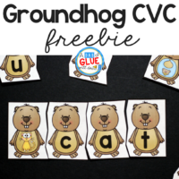 Groundhog CVC Puzzles will be the perfect addition to your literacy centers this Groundhog Day. This free printable is perfect for kindergarten and first grade students.