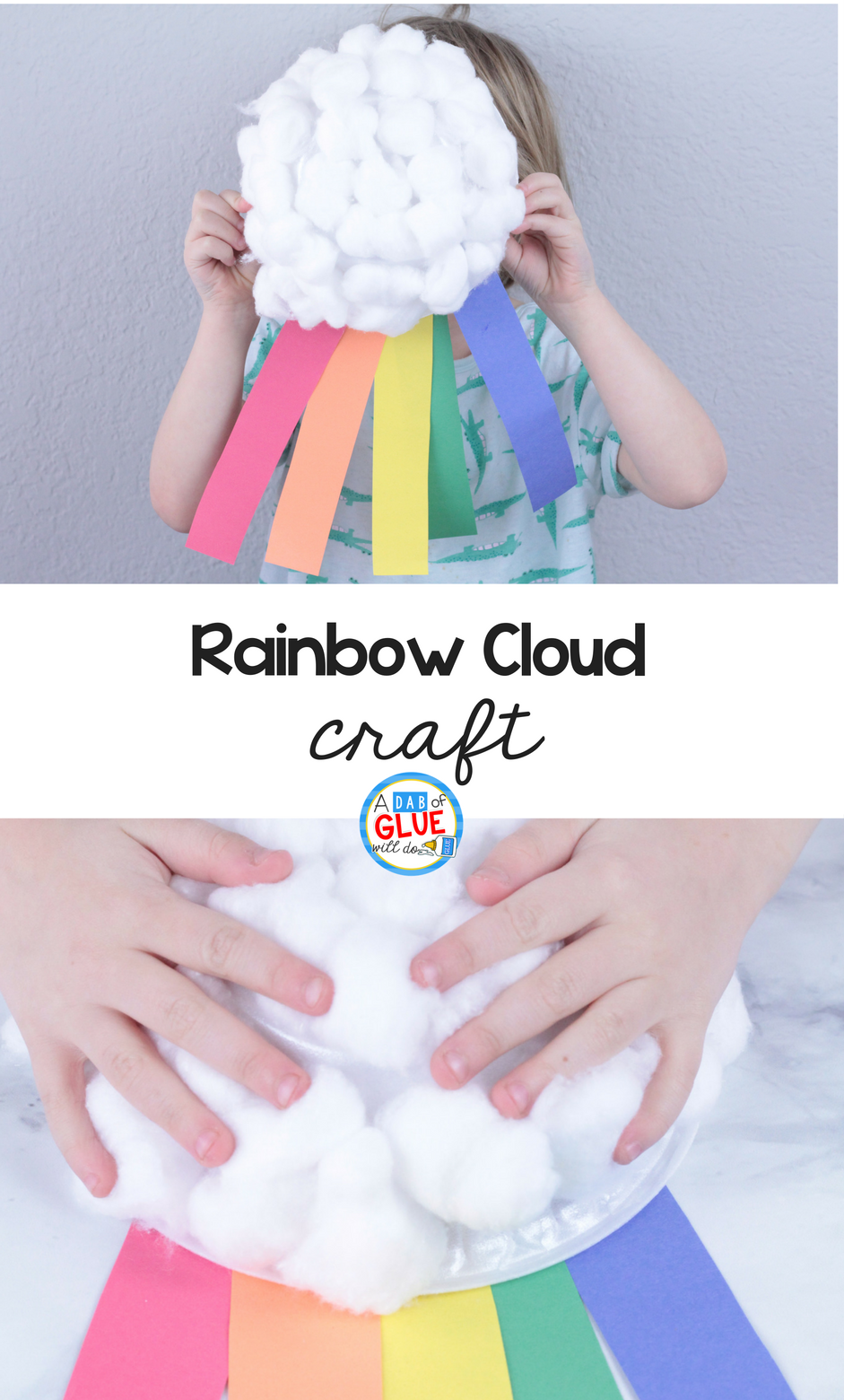 Spring is a great time for this Rainbow Craft for Kids! It's a great addition to your color study or weather unit study for kids.