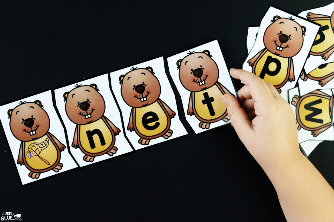 Using these Groundhog CVC Puzzles helps our students to build their phonemic awareness using single syllable words in an enjoyable way.
