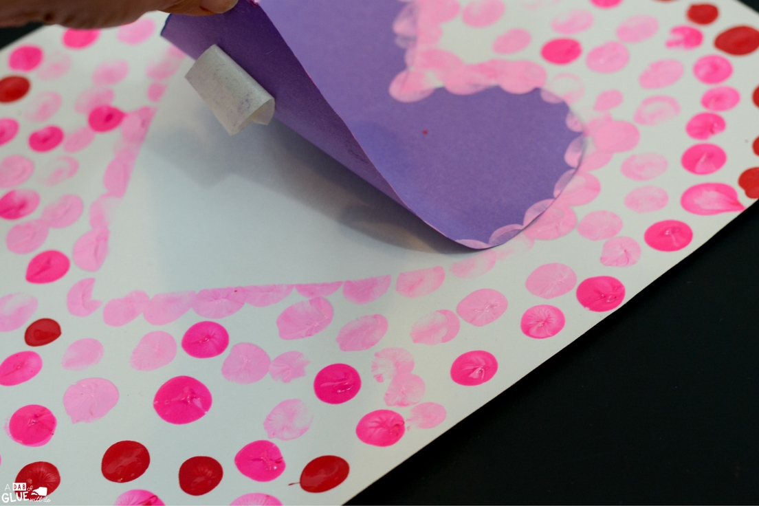This sweet Thumbprint heart craft is easy to make 