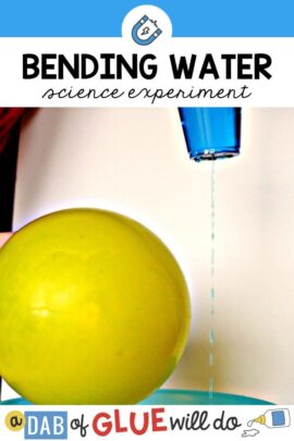 Using a balloon and static electricity, kids can "bend water" with this experiment