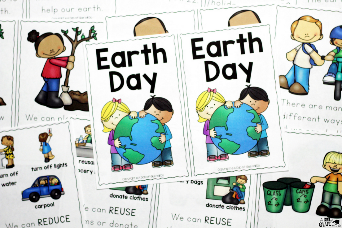 This Earth Day Emergent Reader will be the perfect addition to your Earth Day lesson plans this spring. This free printable comes in color and black and white and is perfect for pre-k, kindergarten, and first grade.