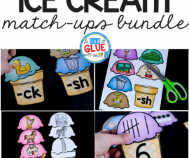 Students will LOVE this Ice Cream Match-Ups Bundle! Perfect for your literacy and math centers. Can be used for preschool, Kindergarten, or First Grade.