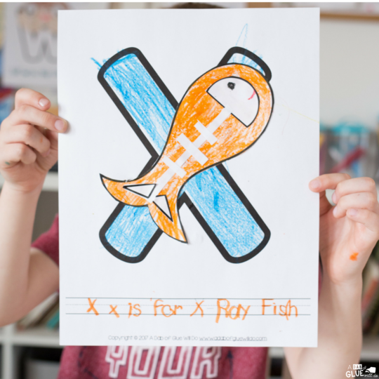 Your students will love learning their letters with this fun and adorable Animal Alphabet X is for X-Ray Fish Craft. Perfect for early learners. 