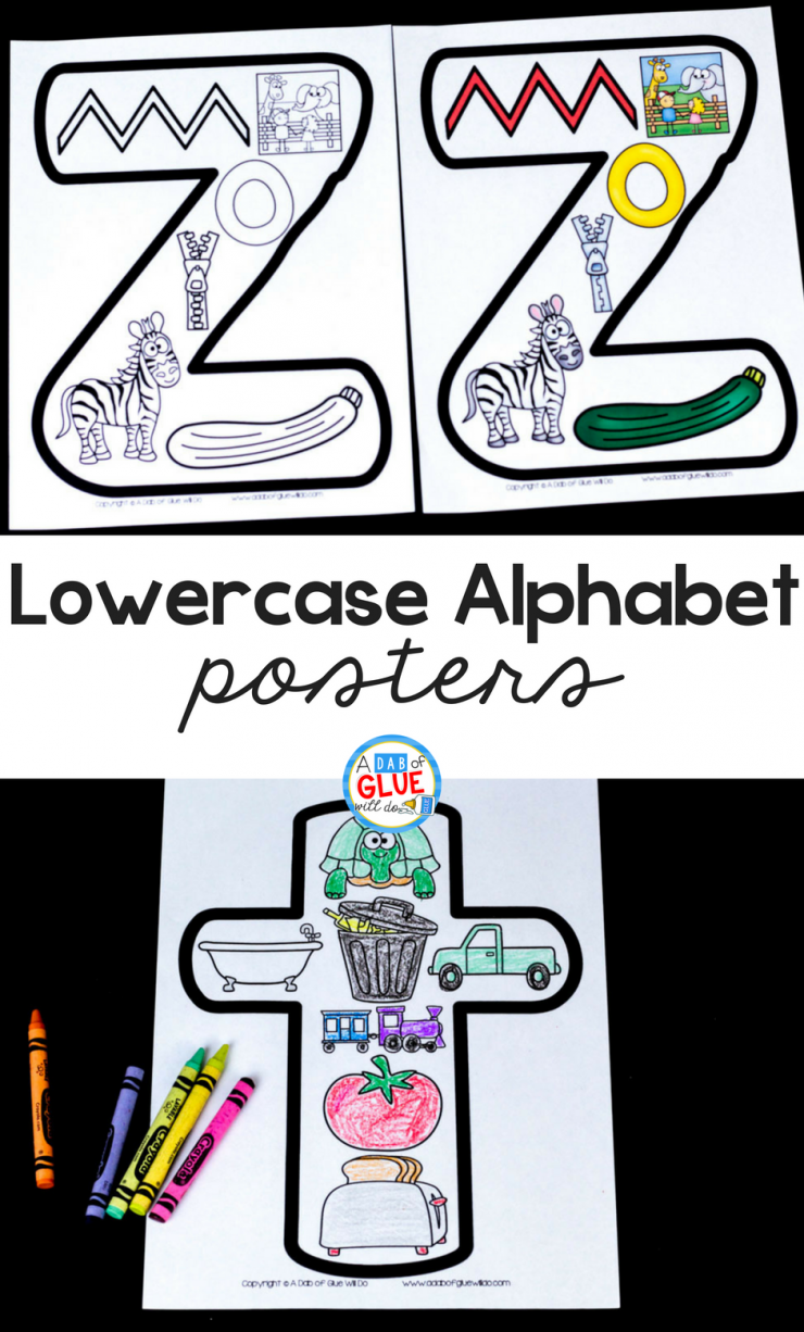 Lowercase Alphabet Posters