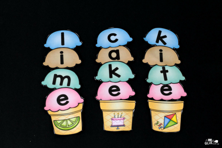 Make learning FUN when you implement this Ice Cream CVCE word building activity in your early literacy center! Sure to be a hit with your Kindergarten or First Grade students.