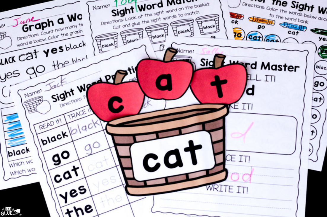 This Apple Editable Sight Word Activity will make reviewing sight words fun! Engage students in learning with this hands-on EDITABLE sight word game.