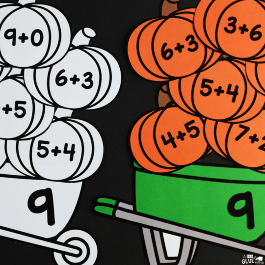 Pumpkin Editable Addition & Subtraction Activity connects pumpkins with key math concepts, so your kids can review their math facts in a fun hands-on way!