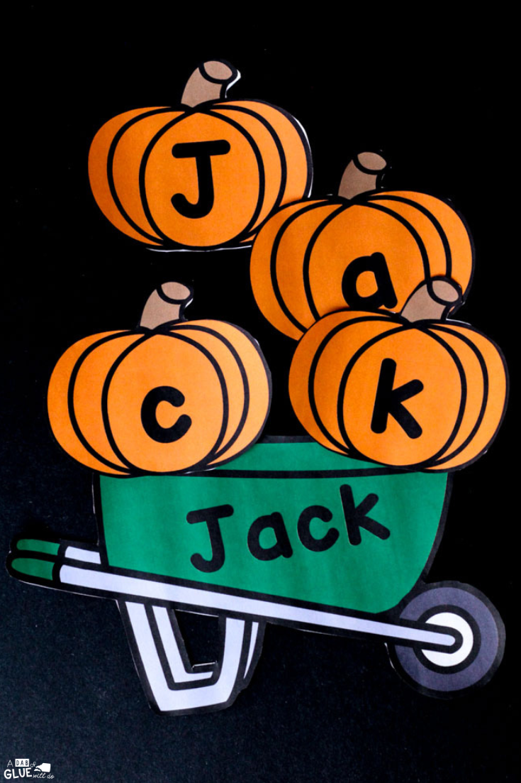 This Pumpkin Editable Name Activity is the perfect way for kids recognize and practice building their name in a fun hands-on way!