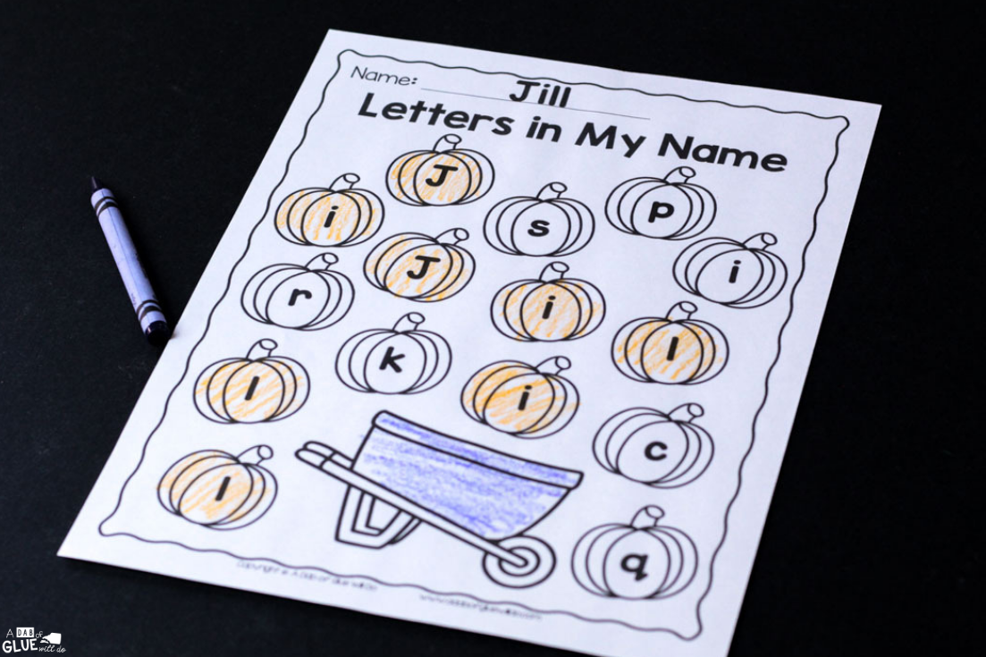 This Pumpkin Editable Name Activity is the perfect way for kids recognize and practice building their name in a fun hands-on way!