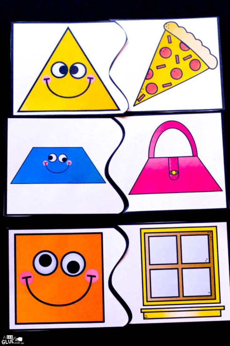 This Shapes Puzzles Printable is an enjoyable hands-on way for your students to learn their shapes. Incorporates learning and doing, while having fun!