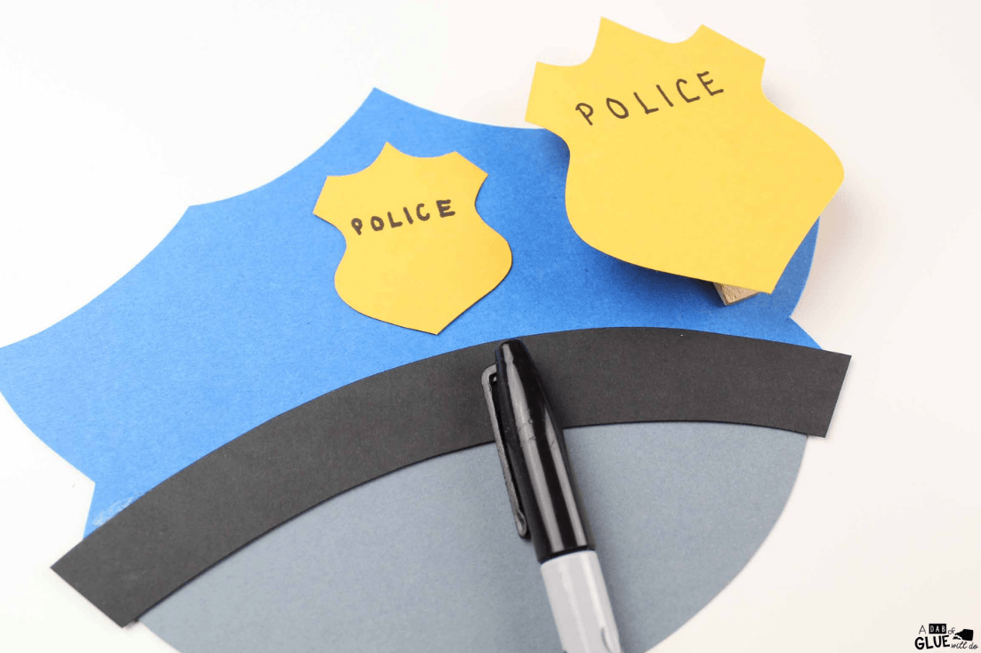 This Paper Police Hat Craft is a fun activity as we get ready for Law Enforcement Appreciation Day or when we talk about careers in our community.