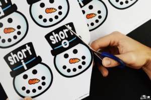 Snowman Middle Sound Match-Up - A Dab of Glue Will Do