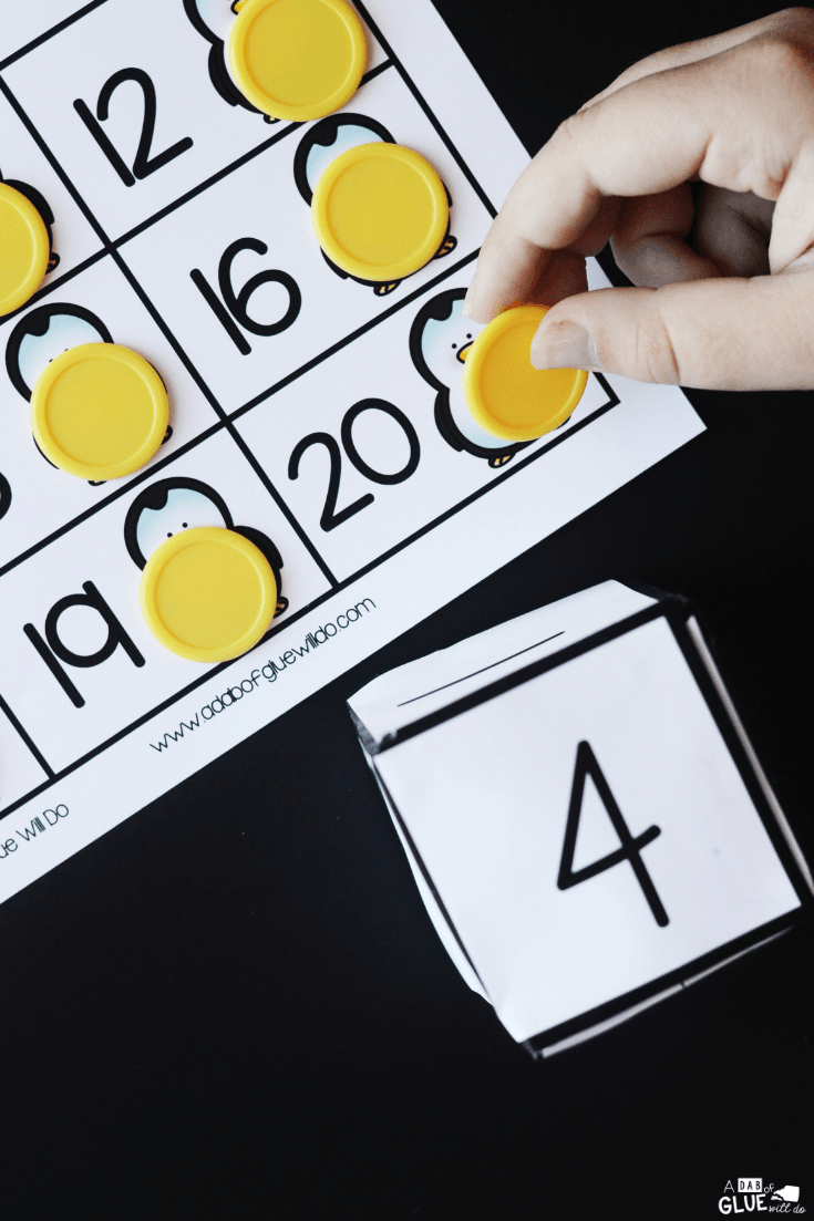 Winter First to 20 Activity helps little learners learn and review their number sense to build a strong foundation for more complex math skills.