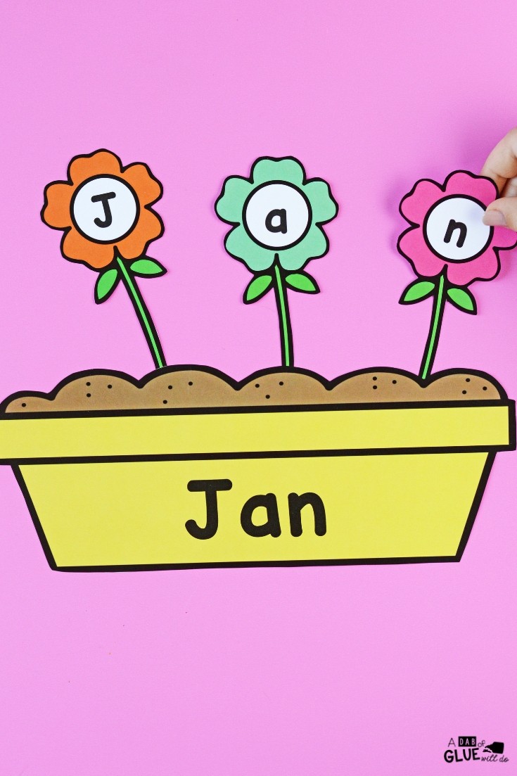 Flowers Editable Name Activity for Kids to Practice Building Their Name in a fun and hands-on way. Students will be engaged with this seasonal game. 