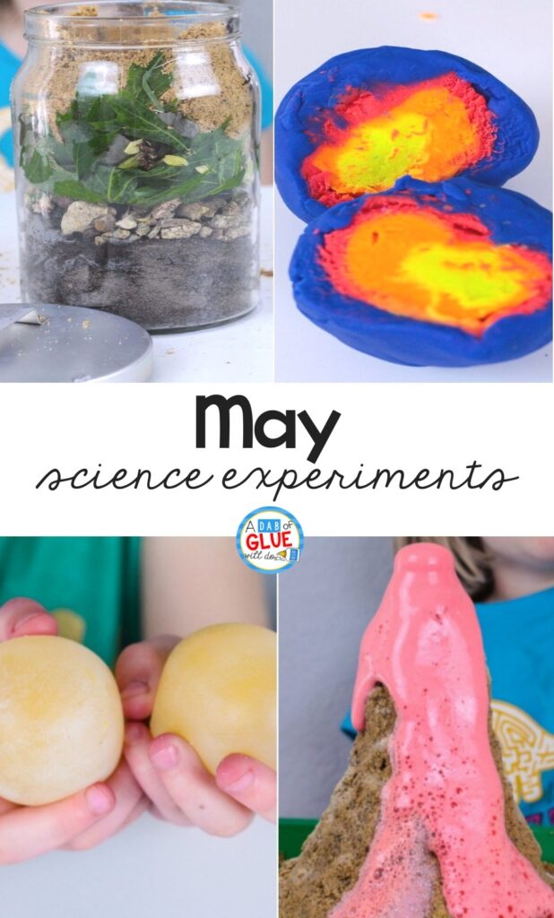 These 4 May Science Experiments are super simple, fun and exciting. Engaging our little learners while developing their love of science. 