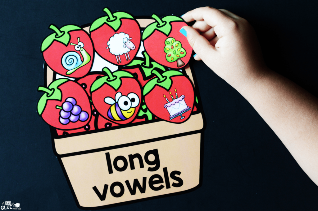 Strawberry Long and Short Vowel Freebie 