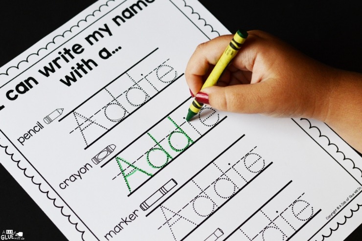 Editable Name Writing Worksheets for Little Learners. These editable worksheets are a fun way to teach kids to write their name. 