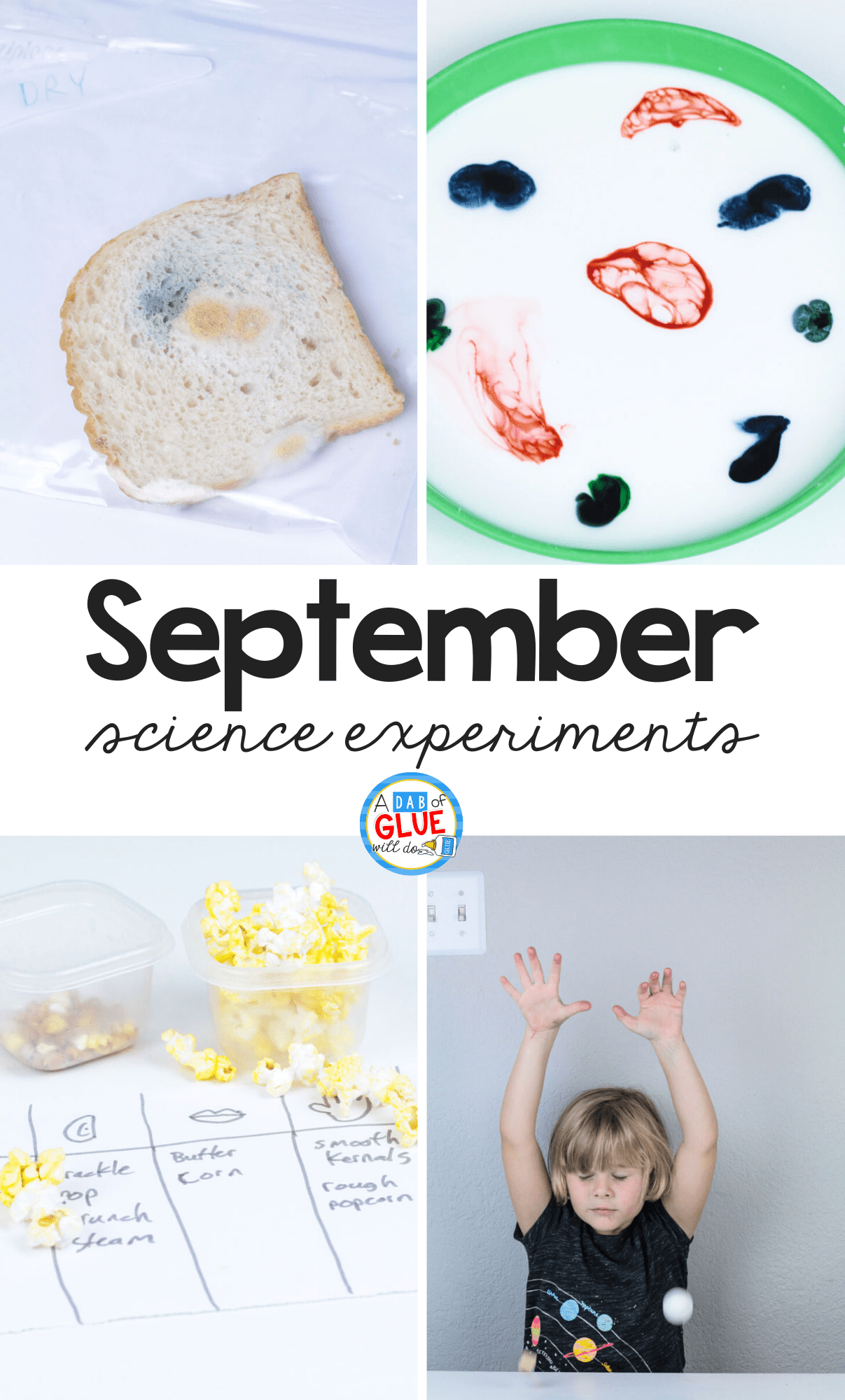 September Science Experiments for kids.