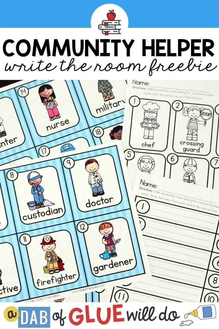 Community Helpers Write and Color the Room Is Perfect for Little ...