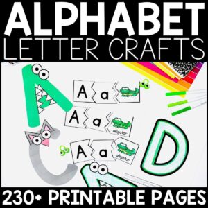 Animal Alphabet Letter Crafts