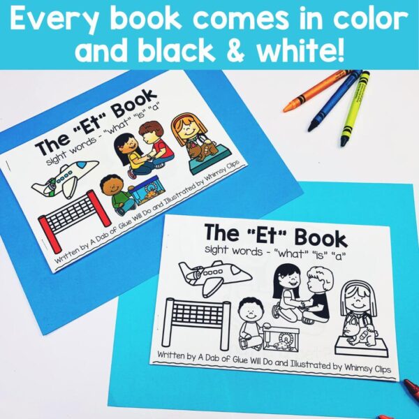 CVC Emergent Reader with Activities Bundle - A Dab of Glue Will Do