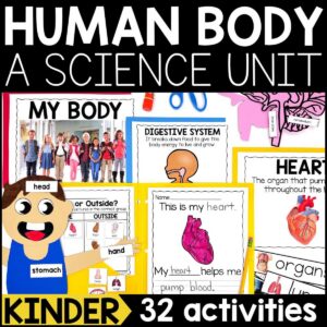 My Body Science Unit for Kindergarten