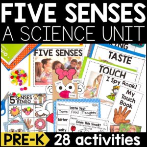 Five Senses Science Unit for PreK