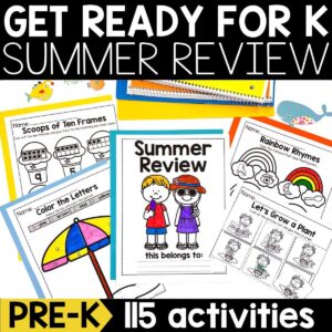 Pre-K Summer Review - Get Ready for Kindergarten