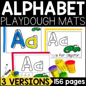 Alphabet Playdough Mats