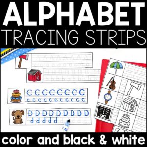 Letter Tracing Strips