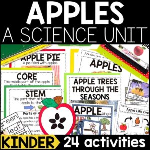 Apples Science Unit for Kindergarten