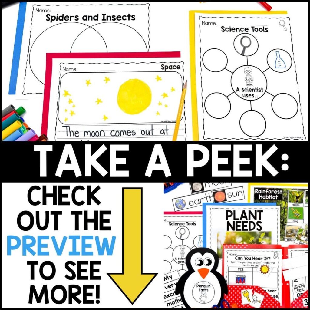 Endless Science Mega Bundle for Kindergarten - A Dab of Glue Will Do