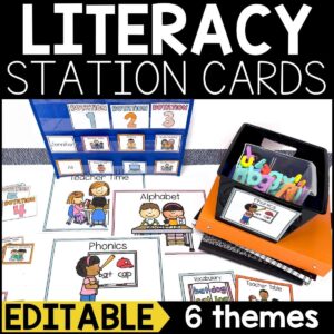 Literacy Stations and Centers Labels