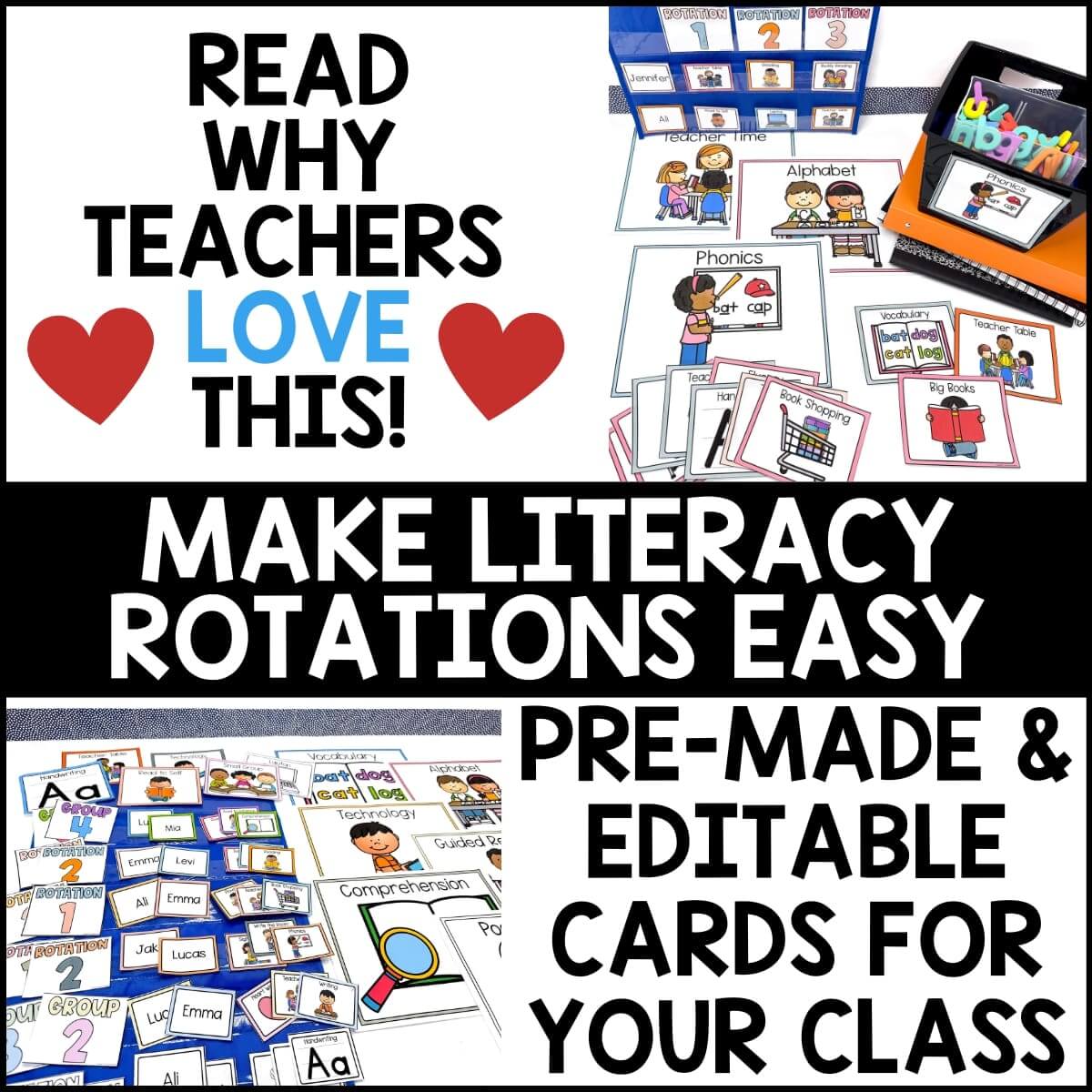 Literacy Stations and Centers Labels - Image 3