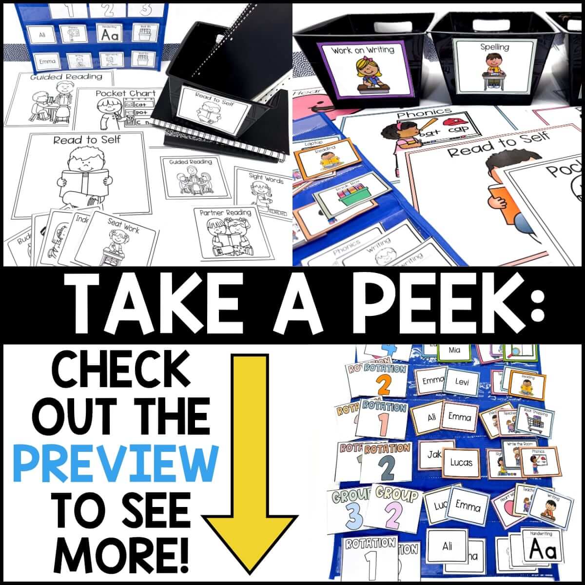 Literacy Stations and Centers Labels - Image 4