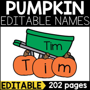 Pumpkin Name Craft