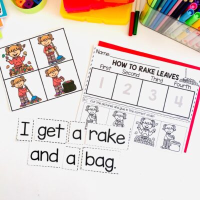 Monthly Math and Literacy Centers Bundle for Pre-K - A Dab of Glue Will Do
