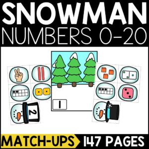 Snowman Number Match-Up