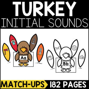 Turkeys Initial Sound Match-Up