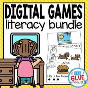 Digital Learning Literacy Games for Language Arts Distance Learning