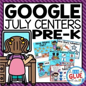 July and Summer Google Slides for Pre-K