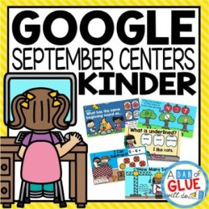September and Fall Google Slides for Kindergarten