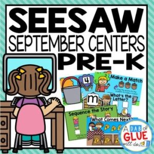 September and Fall Seesaw Activities for Pre-K